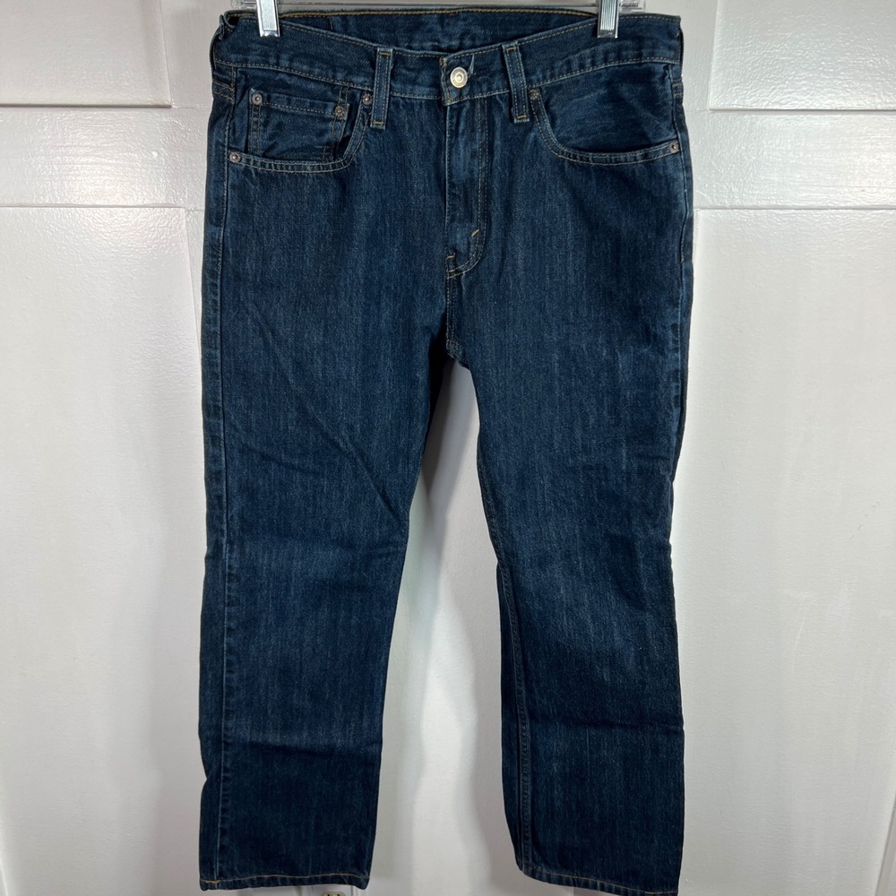 Levis 527 Slim Bootcut Jeans Mens 32x32 Dark Wash Indigo Denim 05527-4010